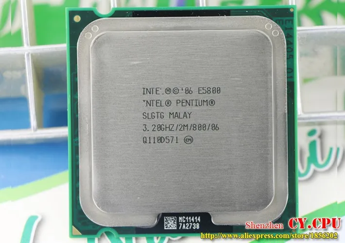 Двухъядерный процессор Intel Pentium E5800 cpu(3,2 ГГц/2 м/800 ГГц) Socket 775