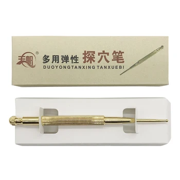 

Authentic elastic ear acupuncture probe copper Auricular probe pen Auricular reflex zone