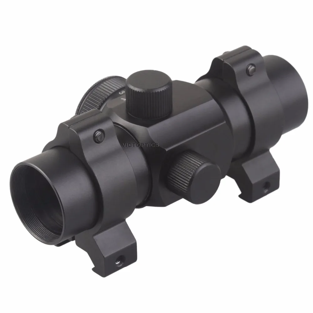 10 шт. прицел Victoptics 1x30 для охоты 11 уровней с красной точкой и трубкой 30 мм