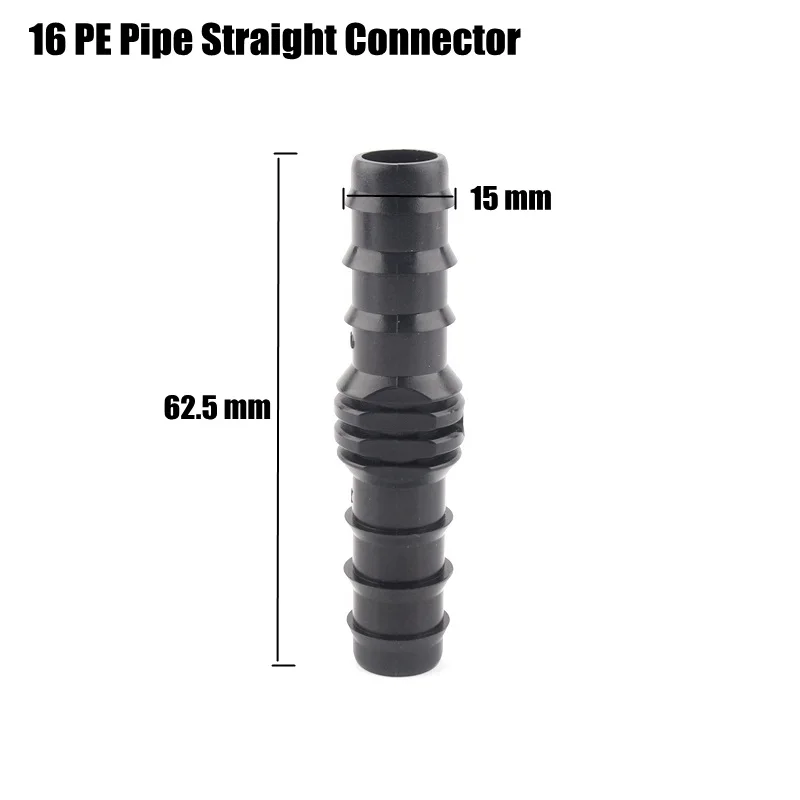 10 шт. 16 мм, pe, труба соединители Сад Микро капельного орошения трубы шланг разъем Садоводство полива системы суставов тройник локоть разъем
