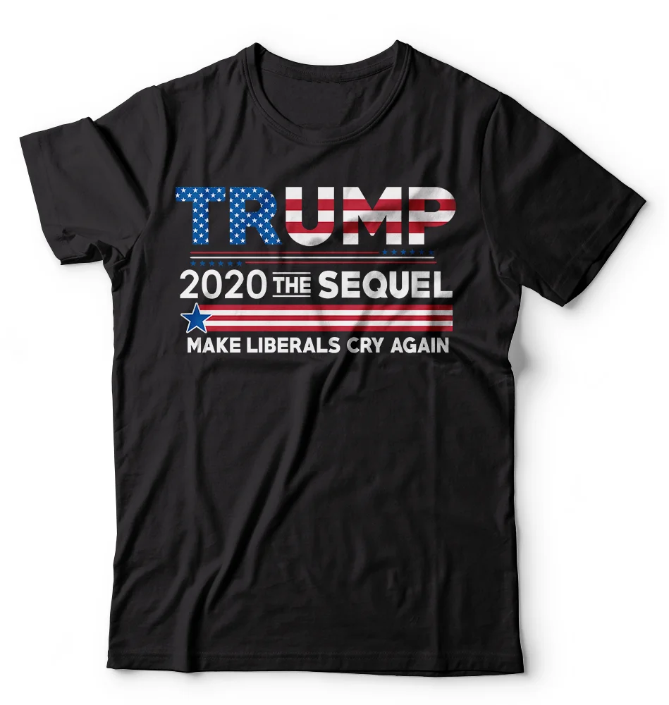 Tanie Donald Trump prezydent koszulka śmieszne wybory 2020 sprawiają, że porozumienia liberałów do płaczu koszulki fajne Casual duma t koszula mężczyzna Unisex