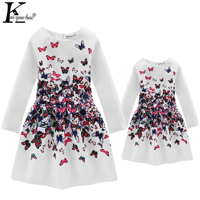 

Matching Mother Daughter Clothes KEAIYOUHUO New White Dress Mother Daughter Dresses 2017 Vestidos Dress Family Matching Clothes