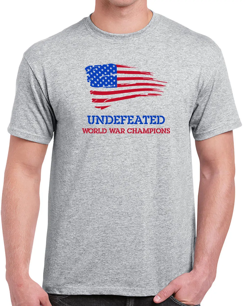 197 Undefeated World War Champs mens T-shirt america funny pride All Sizes/Color 197 Undefeated World War Champs mens T-shirt america funny pride All Sizes/Color