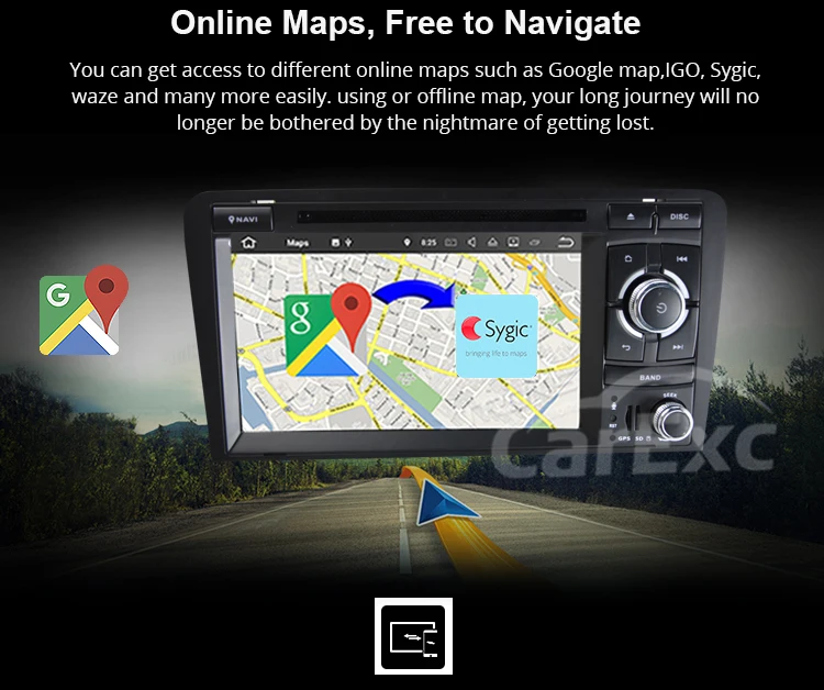 Perfect Android 9.0 Car DVD Stereo Player for Audi A3/S3(2003-2013) With TPMS/OBD2/DAB+/GPS/WIFI FM GPS Radio Multimedia Carplay 15