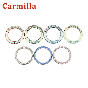 

Carmilla Car Ignition Switch Key Ring Circle Trim Sticker For Renault Koleos Fluenec Latitude Kadjar Captur Talisman Megane RS