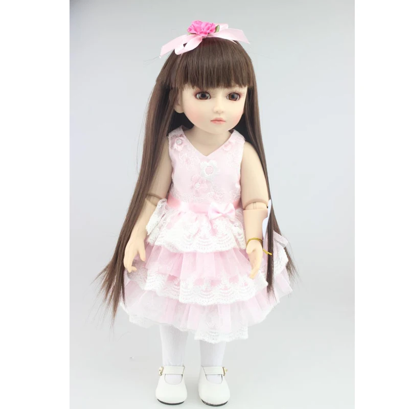 

2018 Best Girl Birthday Gift Beautiful Baby Silicone Toys Handmande 18 Inch Doll Girl