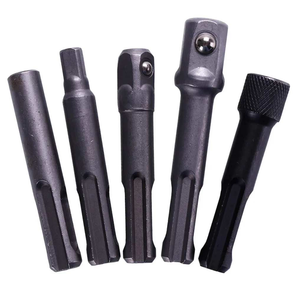 ANENG New 5Pcs/Set 3Pcs SDS Plus Socket Driver Drills Drill Bit 1/4" 3/