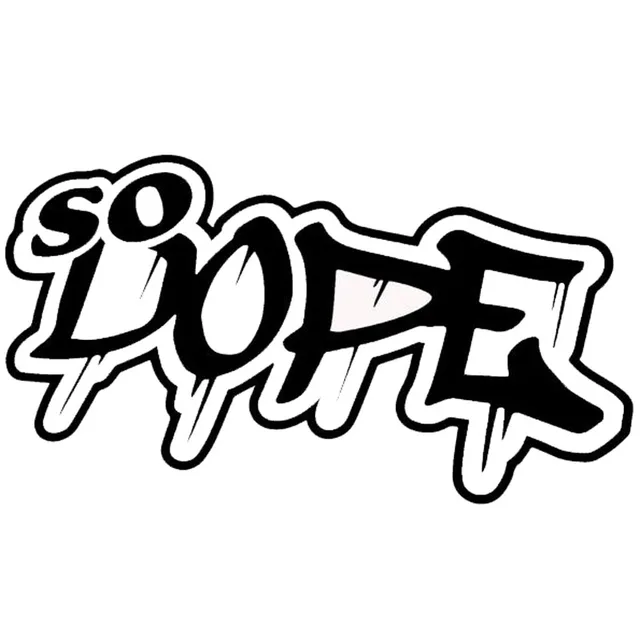 13 7 2cm so dope creative graffiti car sticker decorative car