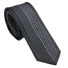 Coachella Галстуки серый с серебристый, черный в полоску и проверяет галстук микрофибры узкий галстук 6 см