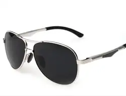 Новые мужские поляризованные солнцезащитные очки магния алюминиевого зеркало ноги