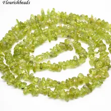 3" длина высокое качество натуральный камень Перидот каменная крошка свободные бусины 5 нитей в партии