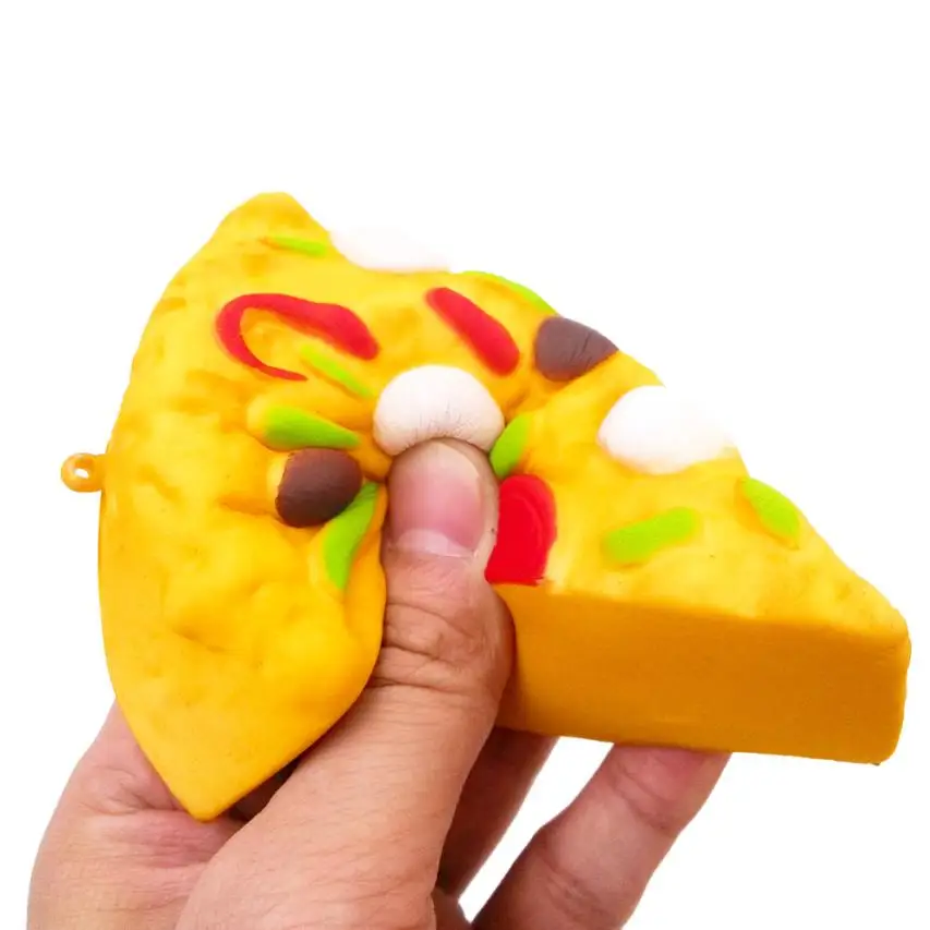 

Kids gift 8cm Mini Yummy Pizza Squishy Slow Rising Cream Scented Charm Stress Reliever games for kids 7.27