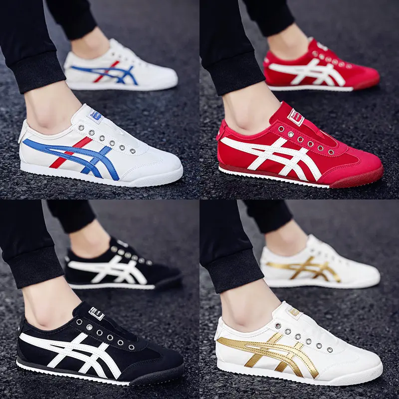 

Quick hand red canvas men's shoes Korean lazy breathable casual shoes wild tide shoes