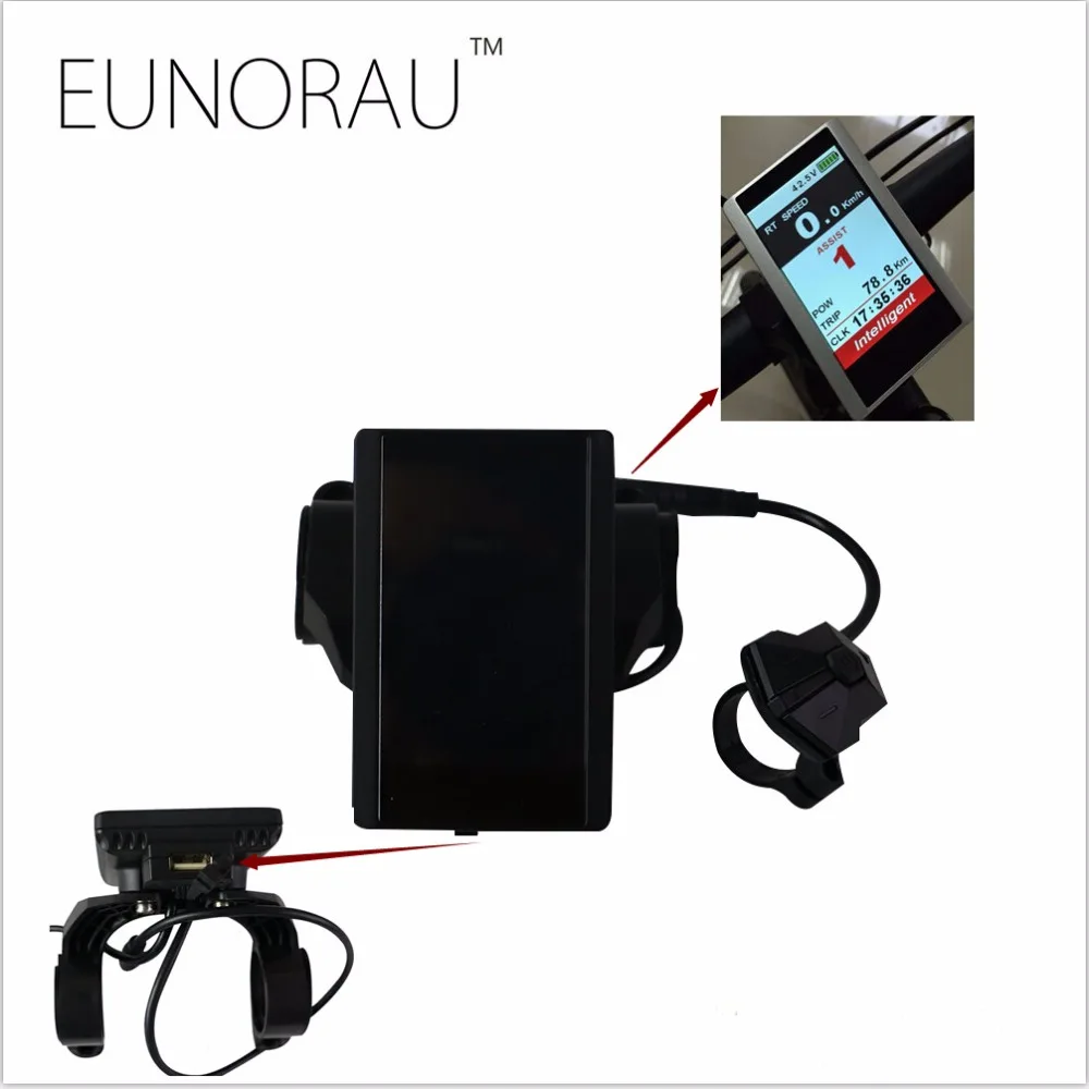 Discount Free shipping off road 48V1000W electric bike hub motor conversion kit system with colorful display 5