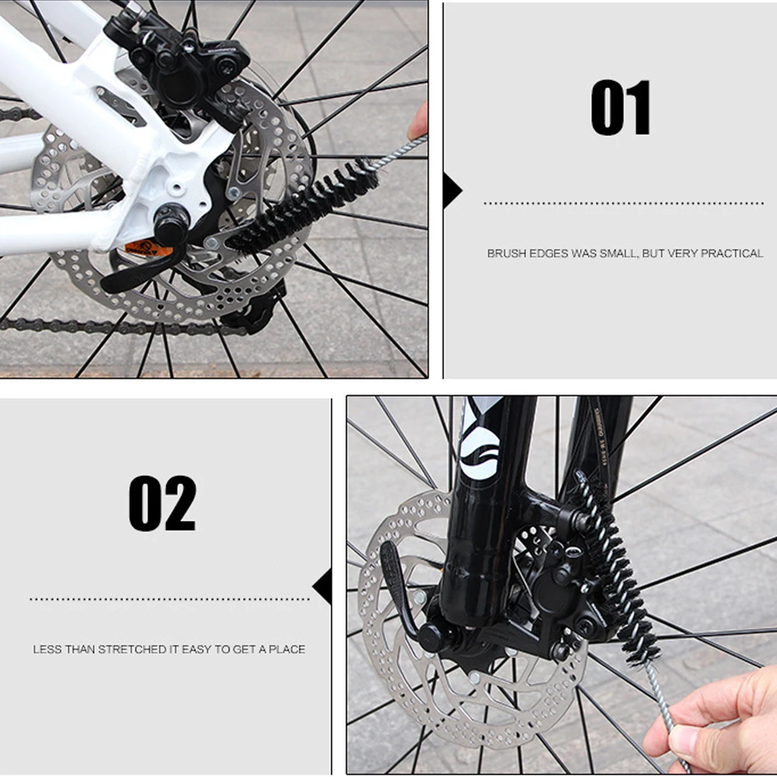 Pro 6 шт./компл. Портативный велосипед Сеть чистого Велоспорт шин кисти MTB дорожный велосипед очистки набор инструментов велосипед для очистки перчатки комплекты шин