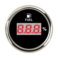 52mm Indicador De Nível de Combustível Medidor de Sinal 0-190ohm Barco Carro Digital À Prova D’ Água Com Backlight 9-32 V Para Moto Auto Truck Marinha