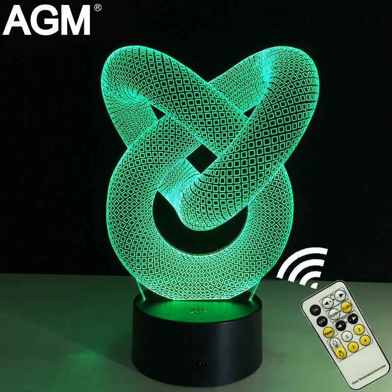 

LED USB 3D 7 Colors Touch Night Lampe 3D Bulbing Nightlights Visual Illusion Acrylic Lamps For kids toy gifts 3d Night Lights