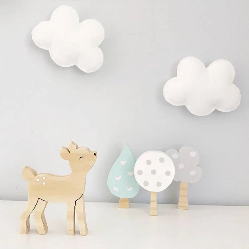

3Pcs/set Nordic Style Wooden Trees Shape Blocks Ornaments Kids Room Decoration Photo Props
