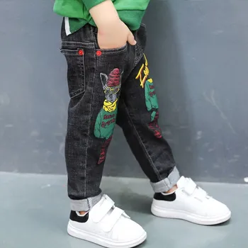 

Boys pants 2020 new baby jeans spring and autumn children's Korean version of the tide children's slim trousers