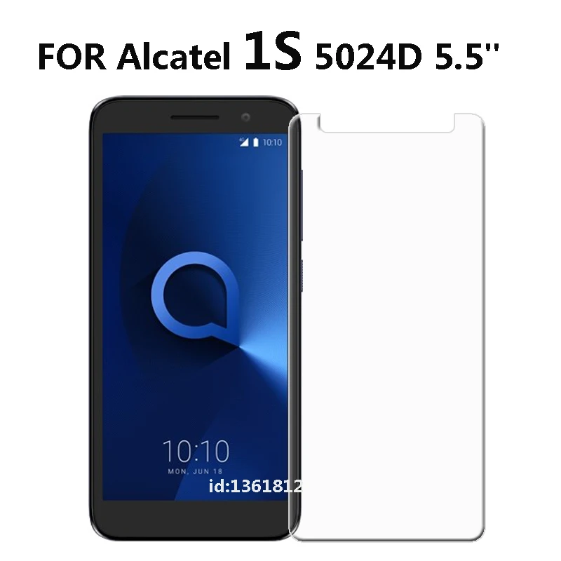 

For Alcatel 1S 5024D Smartphone Glass High Quality Protective Transparent Glass Film Screen Protector For Alcatel 1 S Glass 5.5"