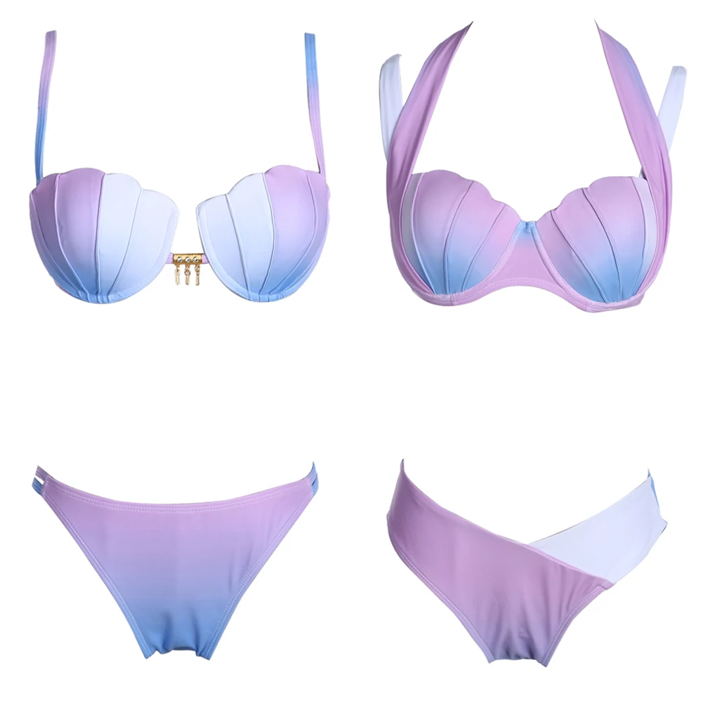 

2017 New Sexy Women Bikini Set Bandage Push Up Padded Swimwear Swimsuit Bathing Beach Wear Sweet Gradient Color ISP