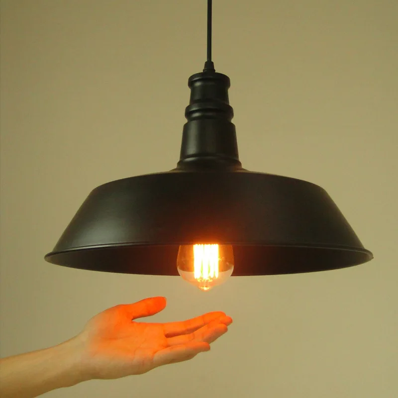 E27 1 Loft American Country Style Pendant Lights Lamparas Lampara