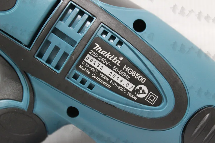 Япония makita Makita HG-6500 цифровой дисплей Электрический гриль горячего воздуха пистолет HG651CK HG5012K с панелью 1600 Вт/2000 Вт