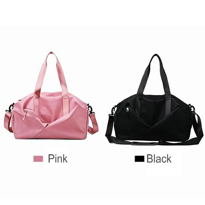 Gym Yoga Bags For Women Sac de Sport Travel Bags With Dry Pocket Pink Girl Training Handbag Lightweight Nylon Swimming Pool Bags Gym Yoga Bags For Women Sac de Sport Travel Bags With Dry Pocket Pink Girl Training Handbag Lightweight Nylon Swimming Pool Bags