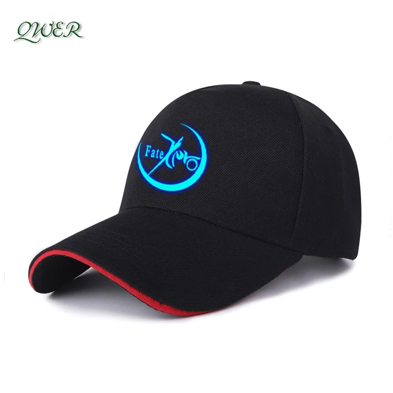 

Japanese Anime Fate Zero One Piece SAO Cosplay Hat Naruto Luminous Men Women Baseball Cap Unisex Sun Hats