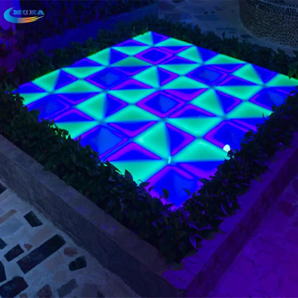 

24 Square meter 1M*1M Dance LED Floor DMX 512 31CHS LED DMX Wedding dance floor LED Display LED screen for wedding Party
