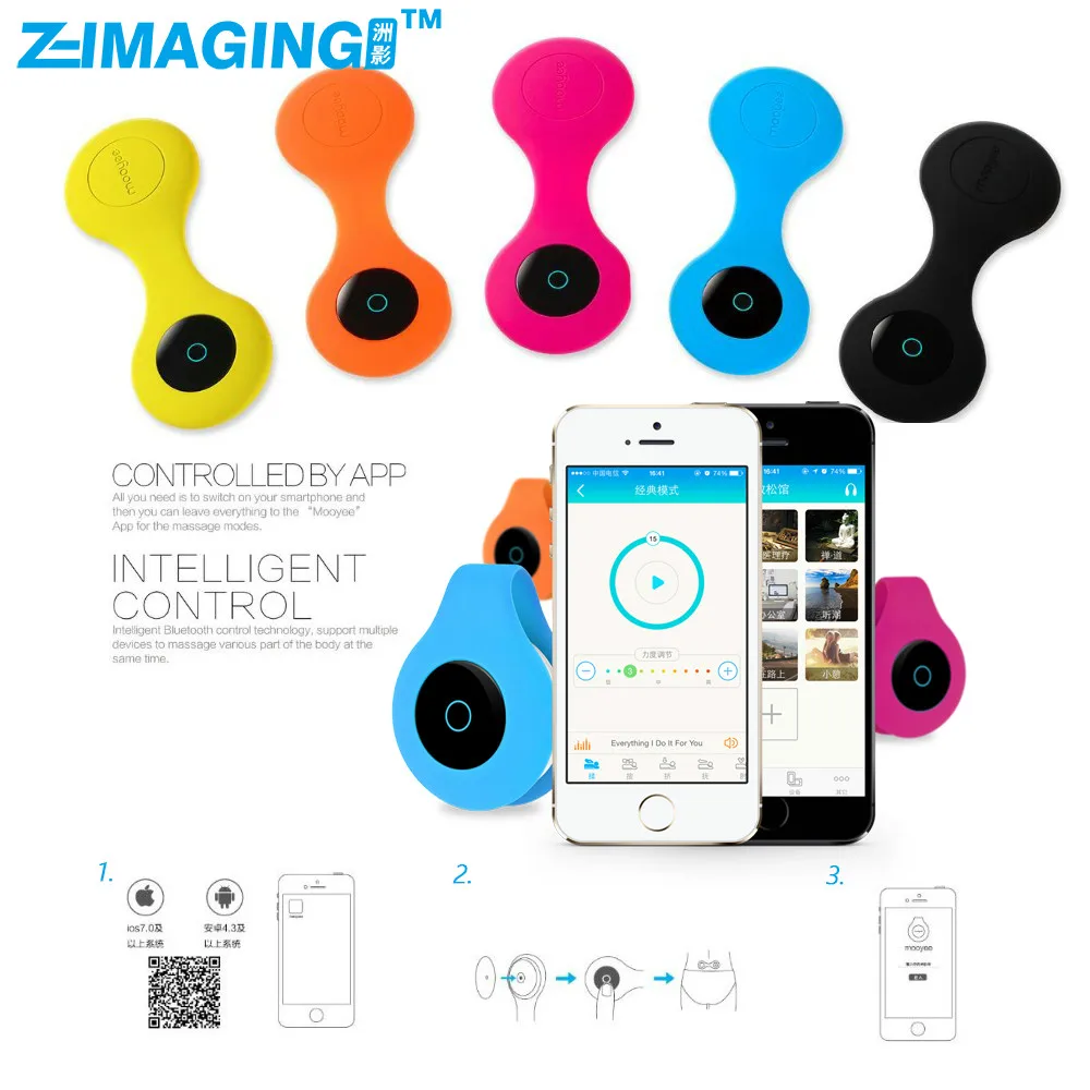 Mooyee M1 Smart Relaxer Wireless Smart Bluetooth Back Relaxer Smart Massager for iPhones and Android 3