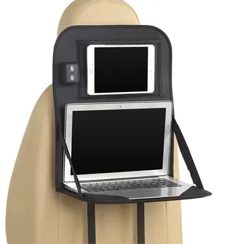 

Seat Back Organizer IPad Phone Bottles Storage Bag 600D oxford cloth Car Back seat Hanging Kick Mat Protector Travel Holder Bag