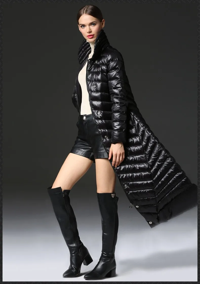 Зимняя куртка, женское пуховое пальто, женские качественные модные пуховые пальто, удлиненные пуховики, верхняя одежда, пуховики