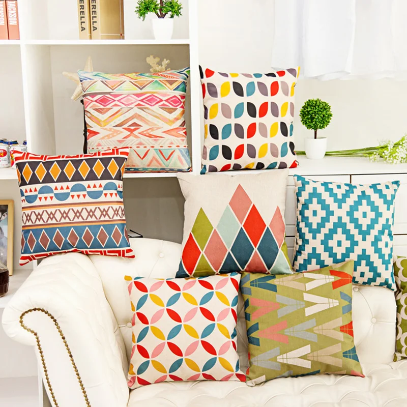 2016 scandinavian style decorative pillow cover 18x18 soft geometric cushion covers for puff sofa beds cheap chair pillow case - Decorative Pillows Cheap 2016 scandinavian style decorative pillow cover 18x18 soft geometric cushion covers for puff sofa beds cheap chair pillow case - Decorative Pillows Cheap