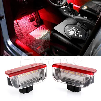 

2PCS Premium White Red LED Side Door Courtesy Lights For Golf EOS Passat