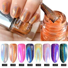 Misscheering 7ml büyüleyici holografik pırıltılı Glitter lazer oje vernik Holo tırnak sanat dekorasyon araçları 8 renk seçenekleri