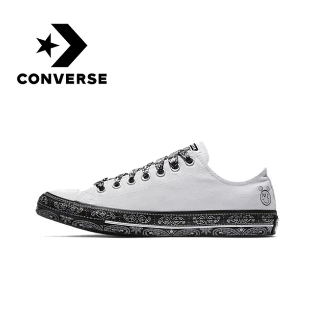 Best Price Converse Women X Miley Cyrus All Star Classic Canvas Skateboarding Shoes Low Top Non-slip Resistant Light Vibram Sneakers Women Best Price Converse Women X Miley Cyrus All Star Classic Canvas Skateboarding Shoes Low Top Non-slip Resistant Light Vibram Sneakers Women