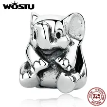 Lujo 100% 925 Plata Esterlina Lucky Elefante Granos Del Encanto Fit Pandora Original Pulsera de Auténtico S925 DIY de Regalo de Joyería Fina
