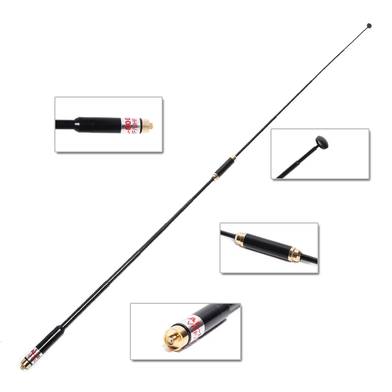 AL 800 Extendable Telescopic Antenna SMA Female/Male/BNC Dual Band 144
