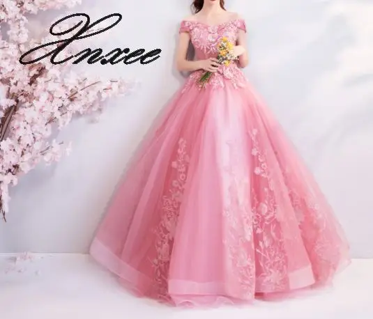 ladies flower dress noble and elegant