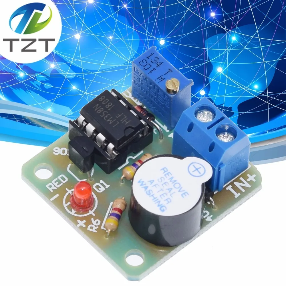 Завеса 12V LM358 аккумулятор звук светильник Сигнализация доска