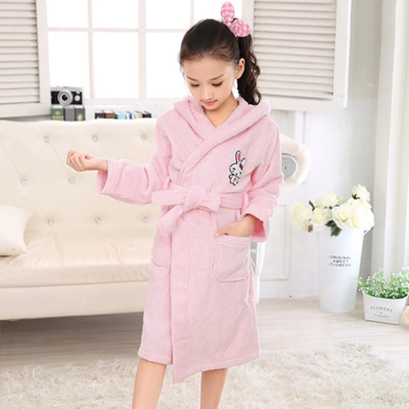 Unicorn Bathrobe for Children - pink, Bedding & Decor