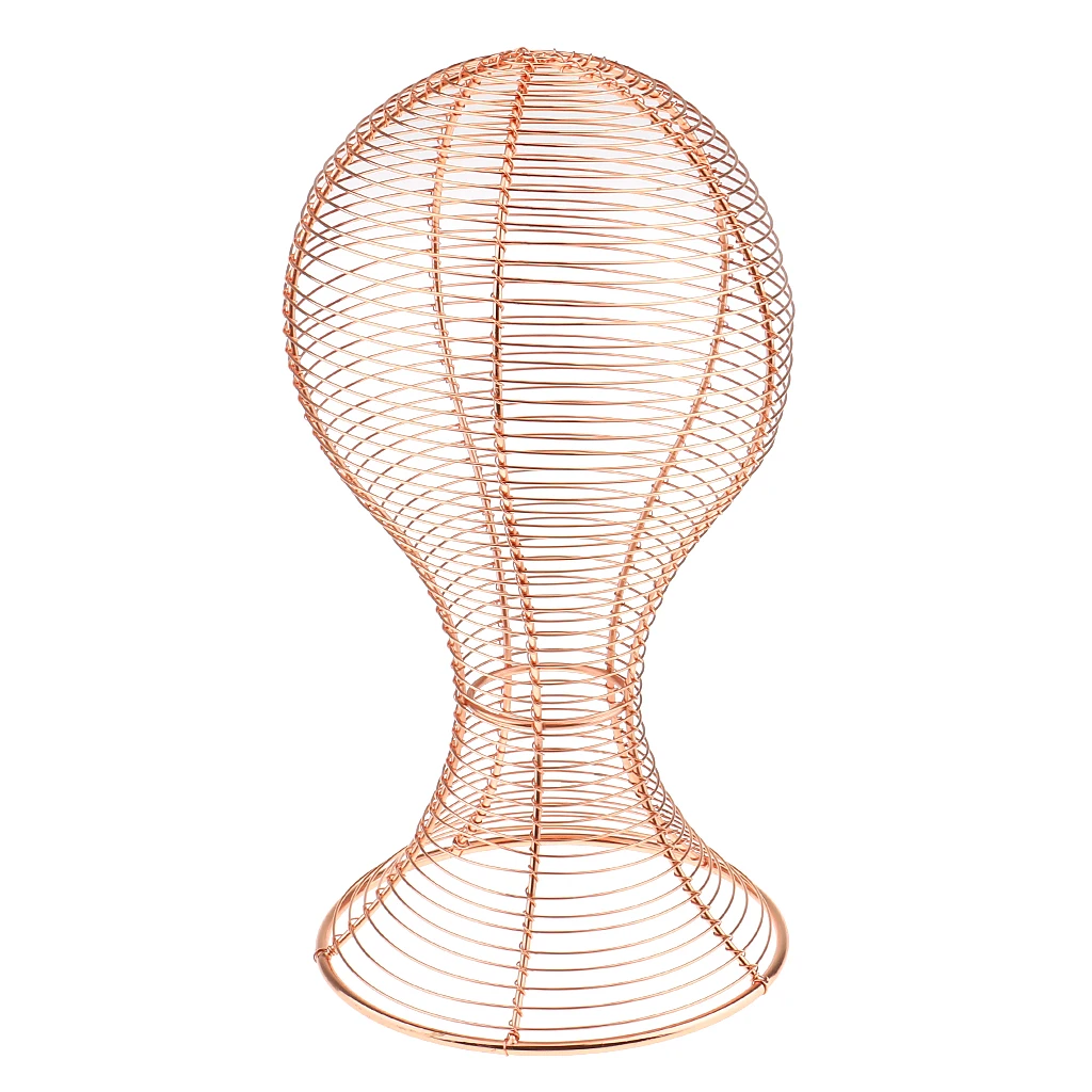 3 Colors Metal Wigs Hair Mannequin Head Hat Cap Display Holder Stand Tool Storage Rack for Shop Salon Home