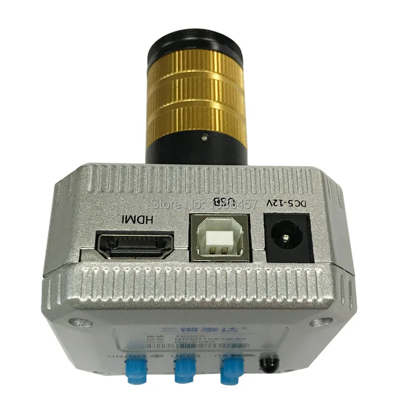 

Free shipping Full HD 20MP camera 1080P 60FPS industrial microscope camera HDMI USB output + large area visual lens