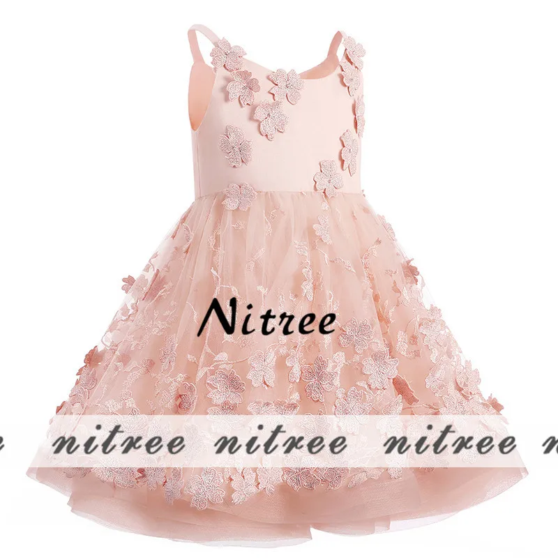 2017-Fancy-Pink-Flower-Girl-Dresses-For-Weddings-Ball-Gown-Kids-Prom-Gowns-First-Communion-Dresses