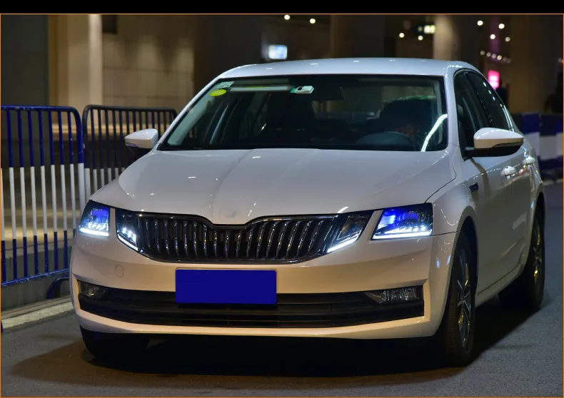 KOWELL автомобильный Стайлинг Головной фонарь для Skoda Octavia фары светодиодный DRL Биксеноновые линзы автомобильные аксессуары