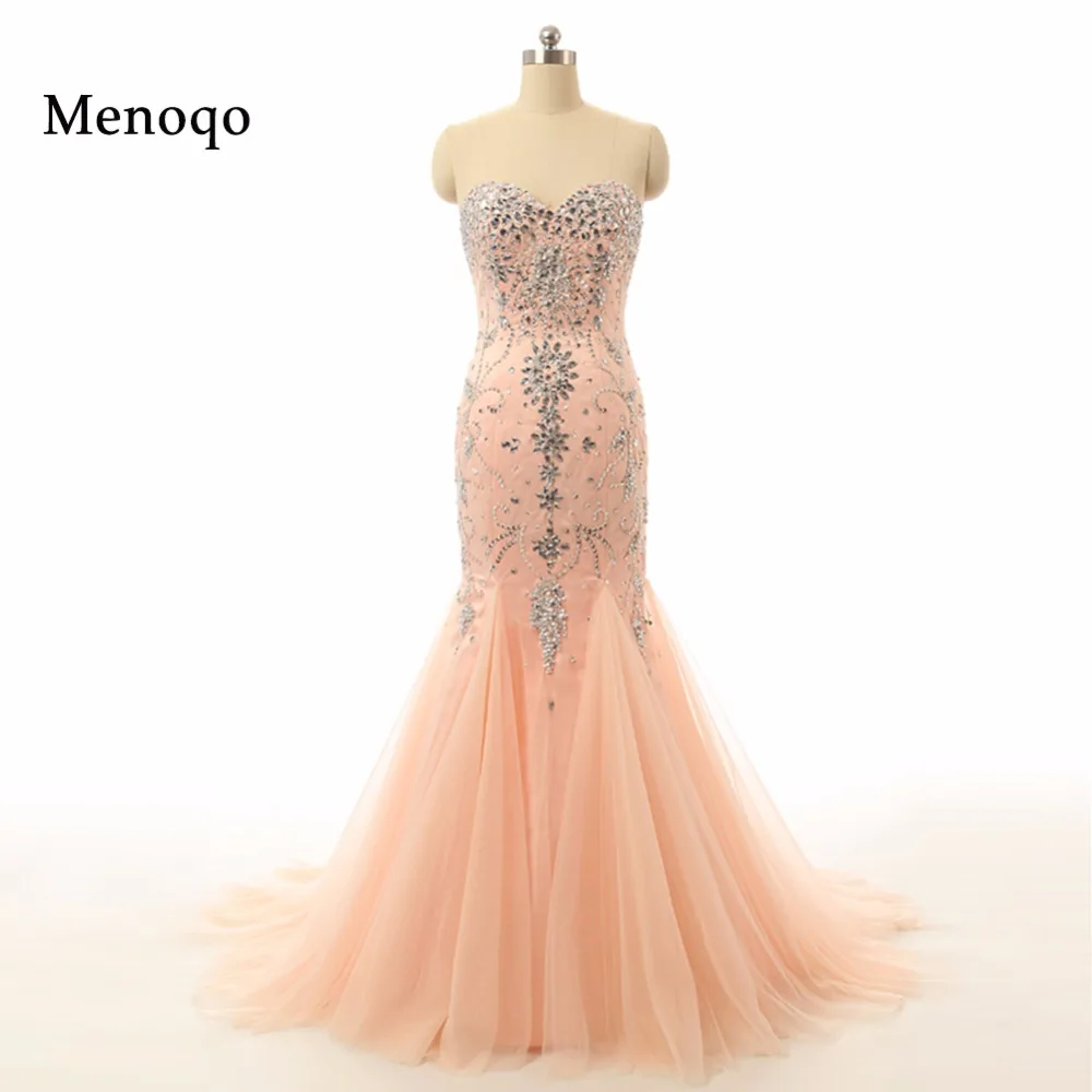 Настоящая модель вечернее платье Высокое качество вырез сердечком бисером vestidos de fiesta вечернее платье длинное вечернее платье Русалка