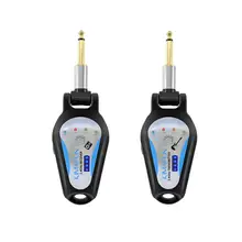 KIMAFUN KM-G207 Rechargeable 2.4GHz Wireless Guitar System - Digital Transmitter Receiver for Electric Guitar Bass Violin aroma aru 03s uhf wireless digital audio transmission transmitter receiver system for guitar bass