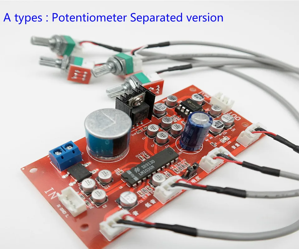 AIYIMA LM1036 Tone Board Bass Treble Balance Volume Control Adjustment NE5532 OP AMP HIFI Preamplifier Amplifier Single Power Mini Amplifier