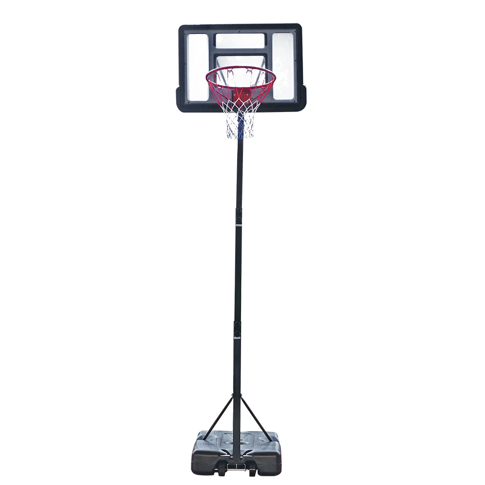 

Portable Removable Basketball System Basketball Hoop Teenager PVC Transparent Backboard with 2.1m-2.6m Adjustable-Height Pole